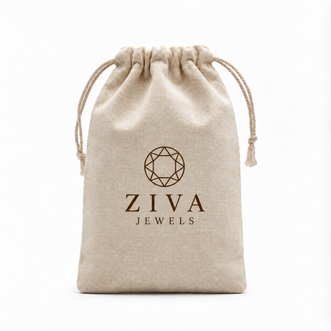 Sunflower Embroidered Cotton Drawstring Pouch