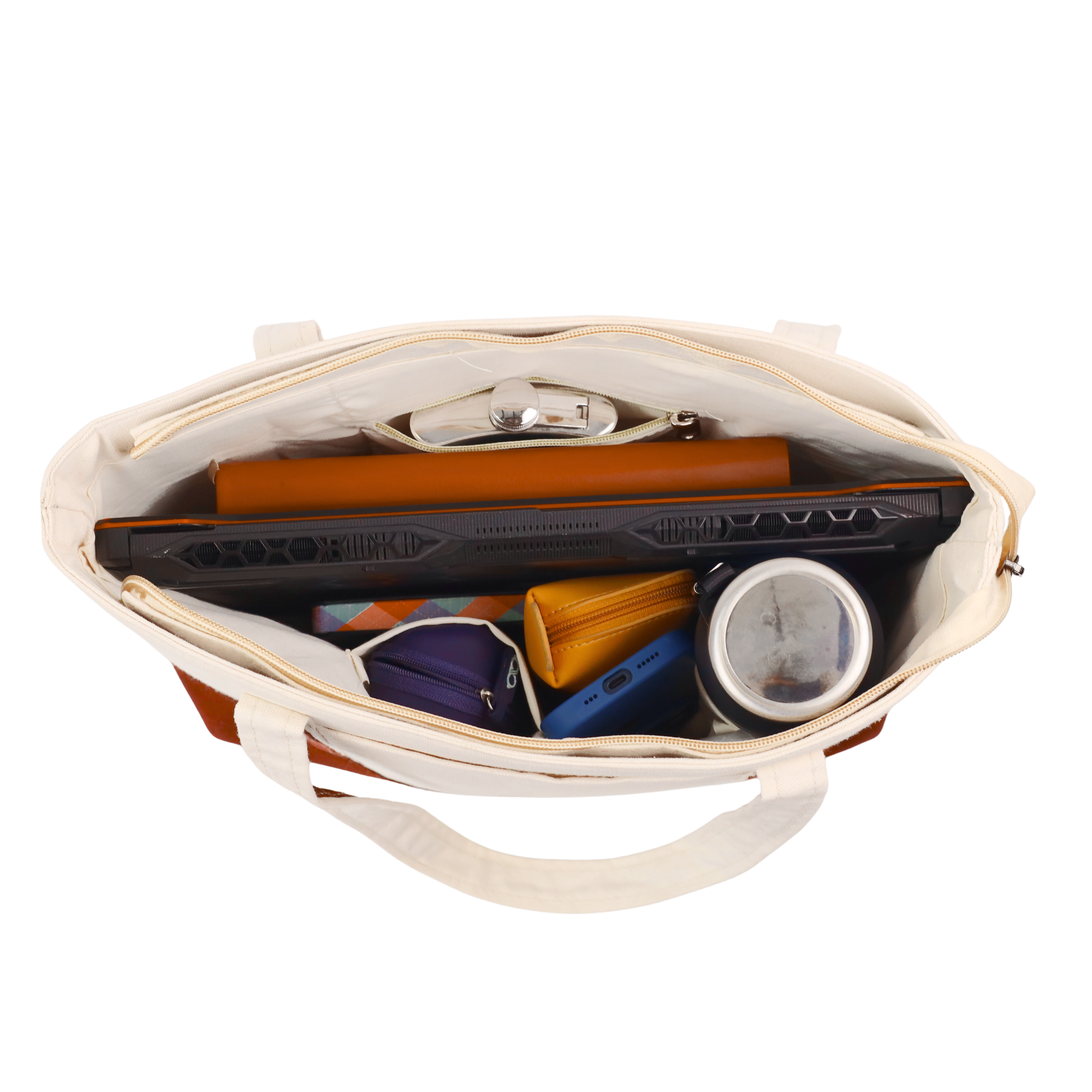 Brown Classic Women Office Bag