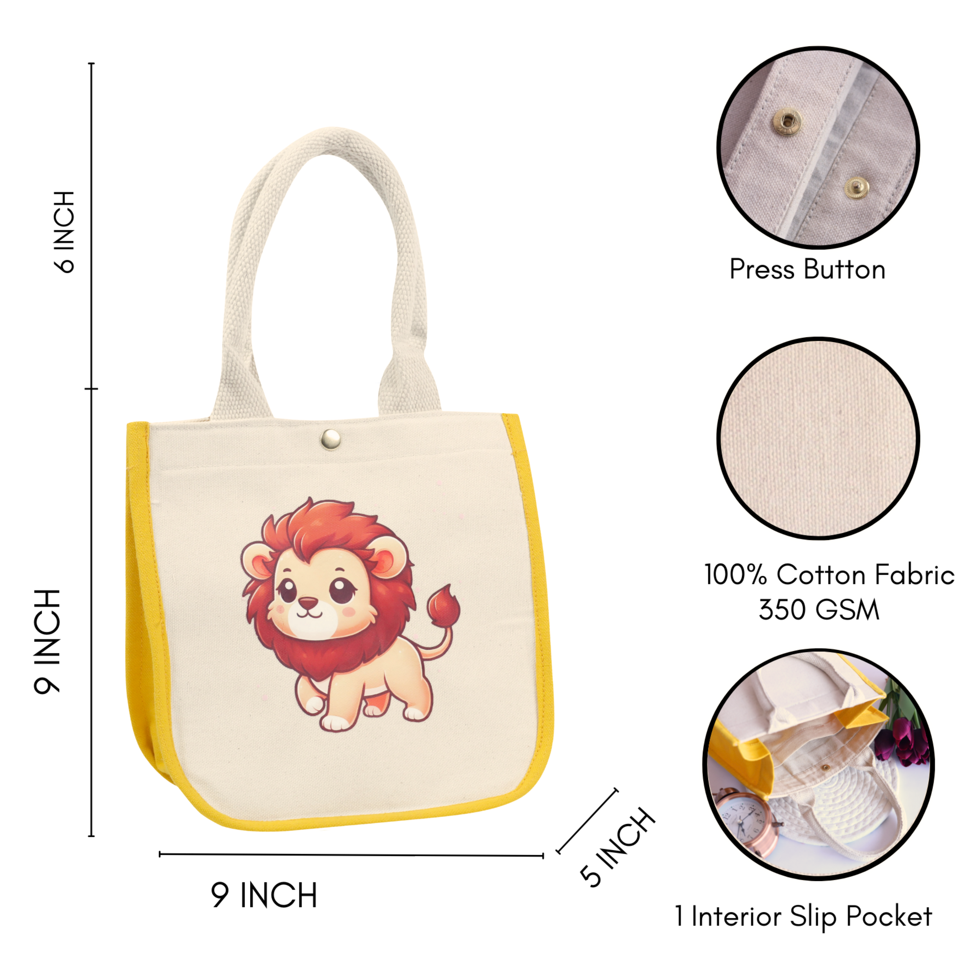 Lion Kids Tote Bag