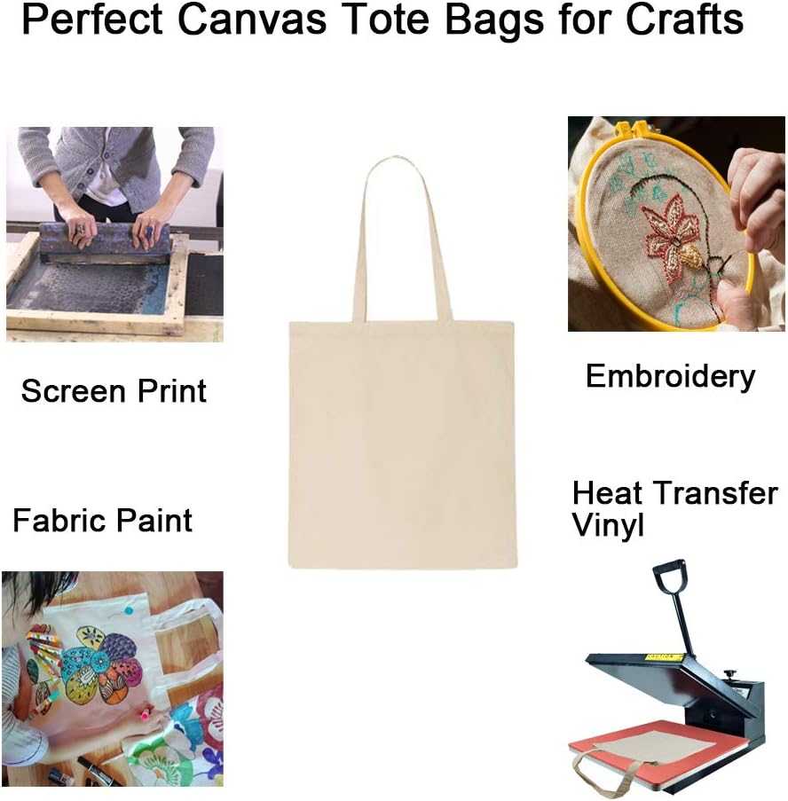18x14 Inch Cotton Canvas Tote Bag