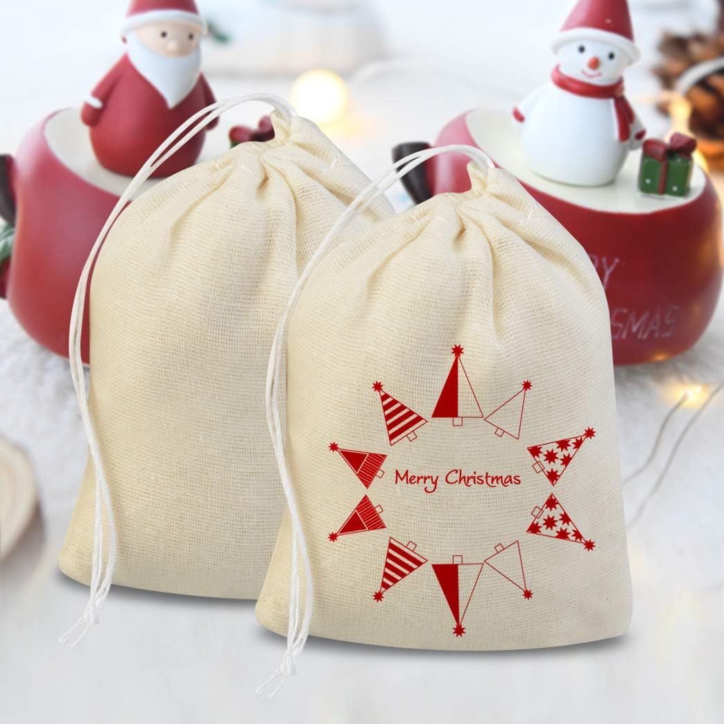 5x7 Inch Cotton Drawstring Pouch Bag