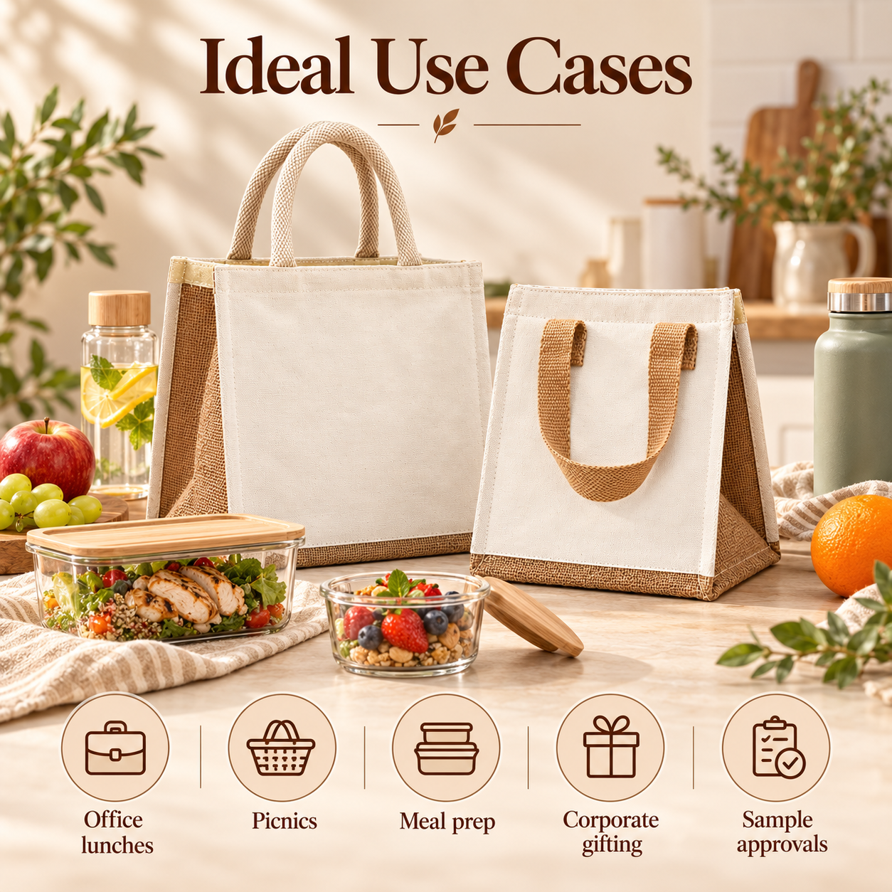 Compact & Medium Insulated Cooler Bag Sample Kit