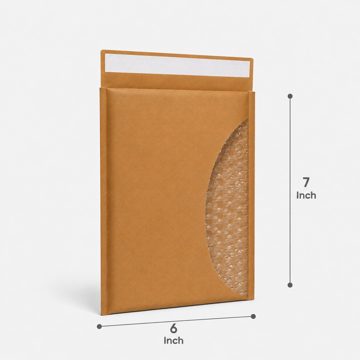 6x7 Kraft Paper Bubble Mailer Bag | 110 GSM