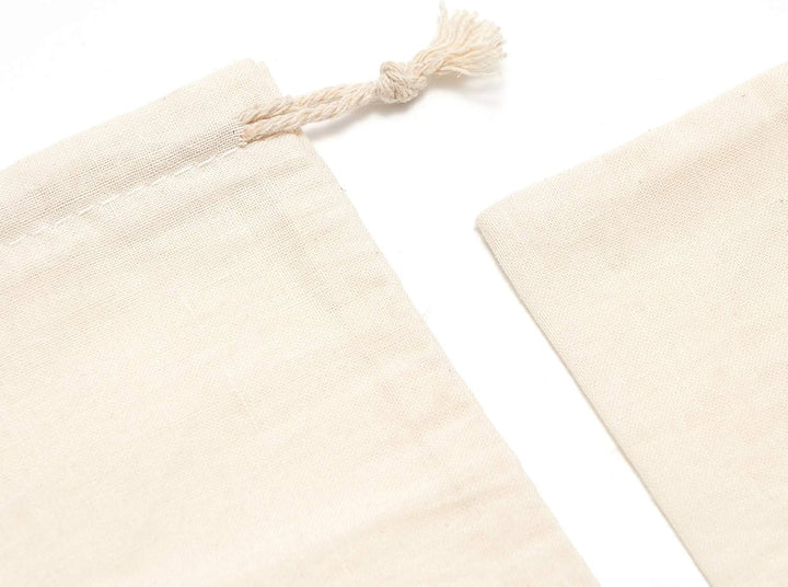 4x8 Inch Cotton Drawstring Pouch Bag