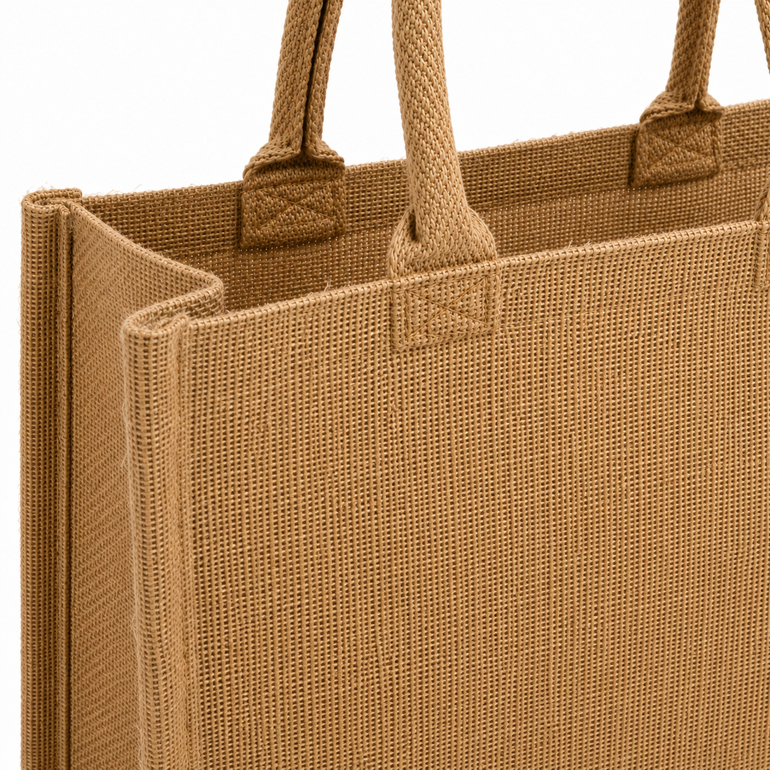 15×13×6 Natural Jute Tote Bag | 350 GSM