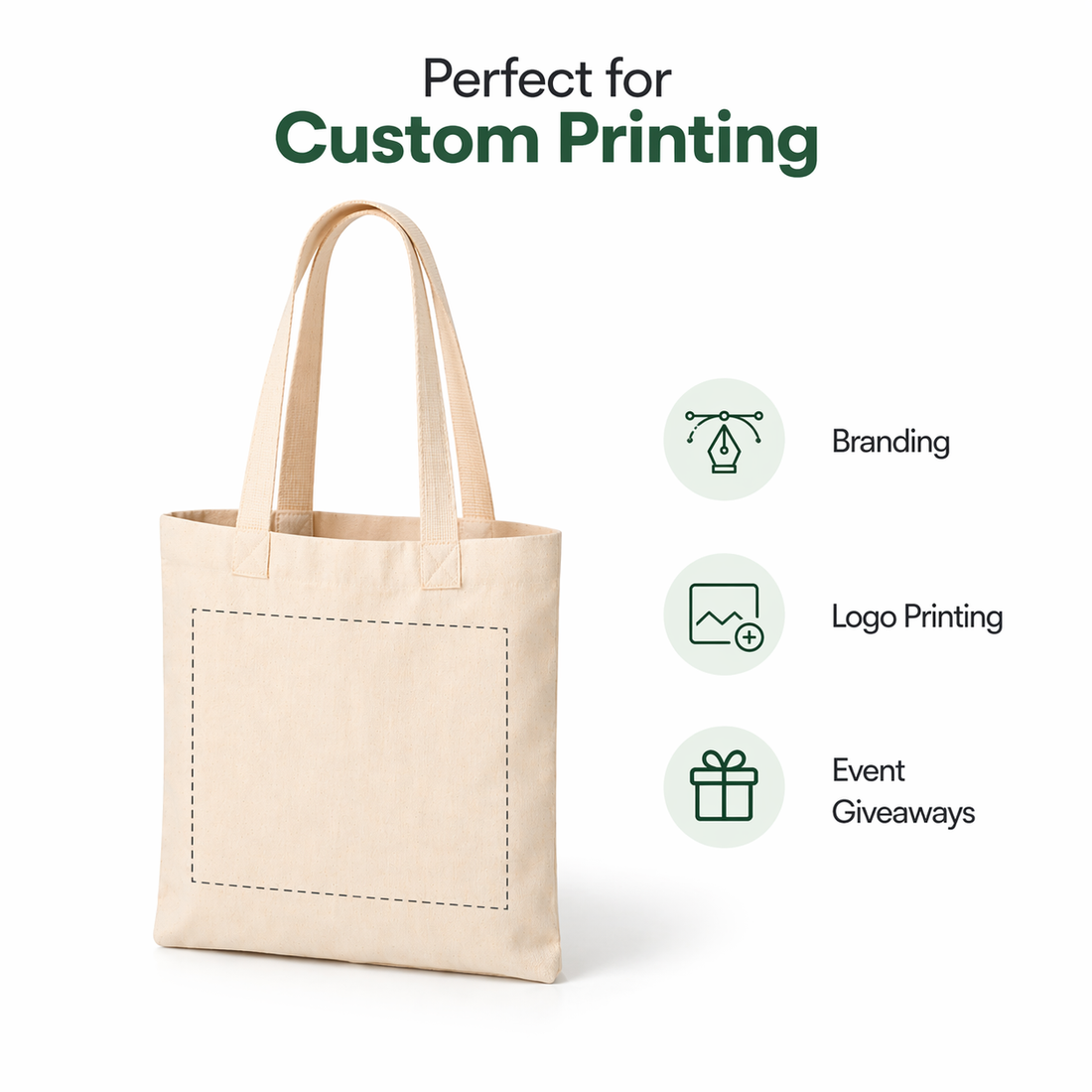 8x10 Inch Cotton Tote Bag | 150 GSM