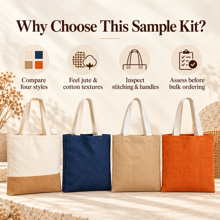 Jute Tote Bag Colour Sample Kit