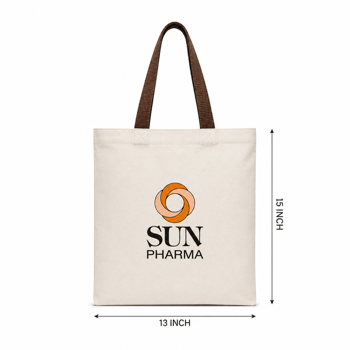 Custom 13"x15" Beige Tote Bag | 330 GSM
