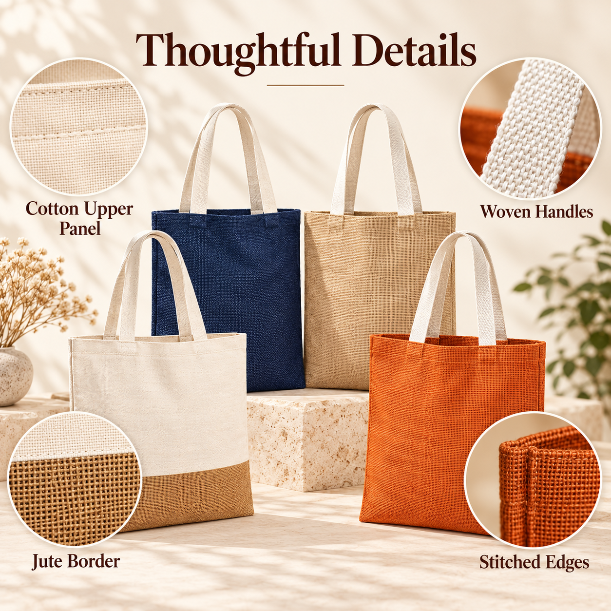 Jute Tote Bag Colour Sample Kit