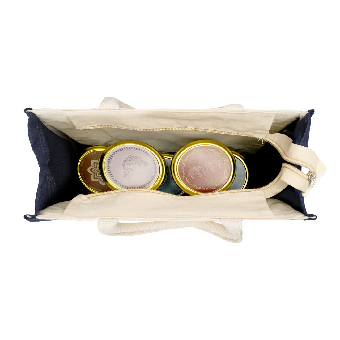 Warli Jute Hamper Bag