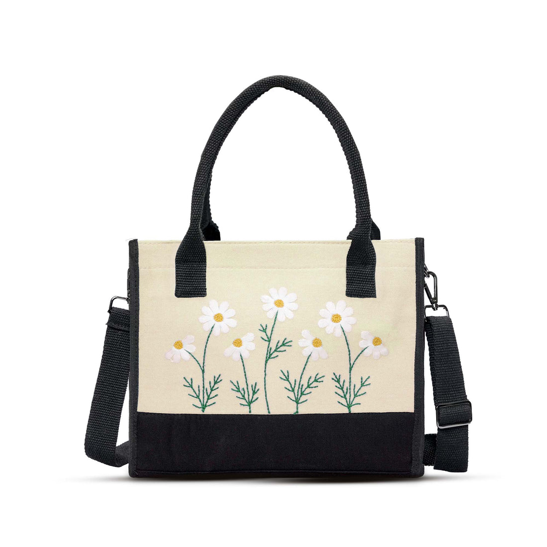 Off-White Floral Tote Bag
