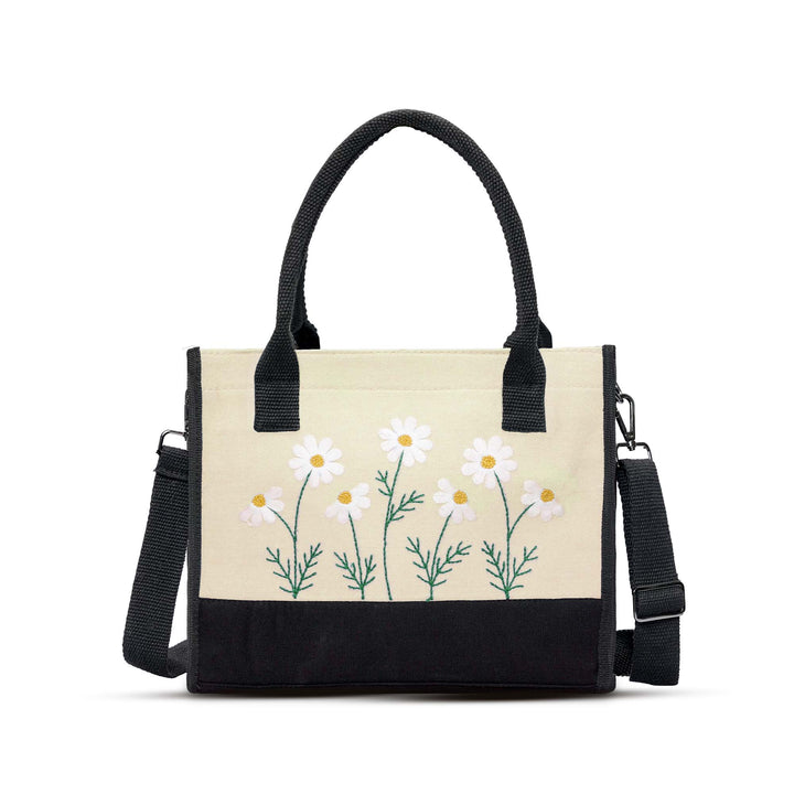 Off-White Floral Tote Bag