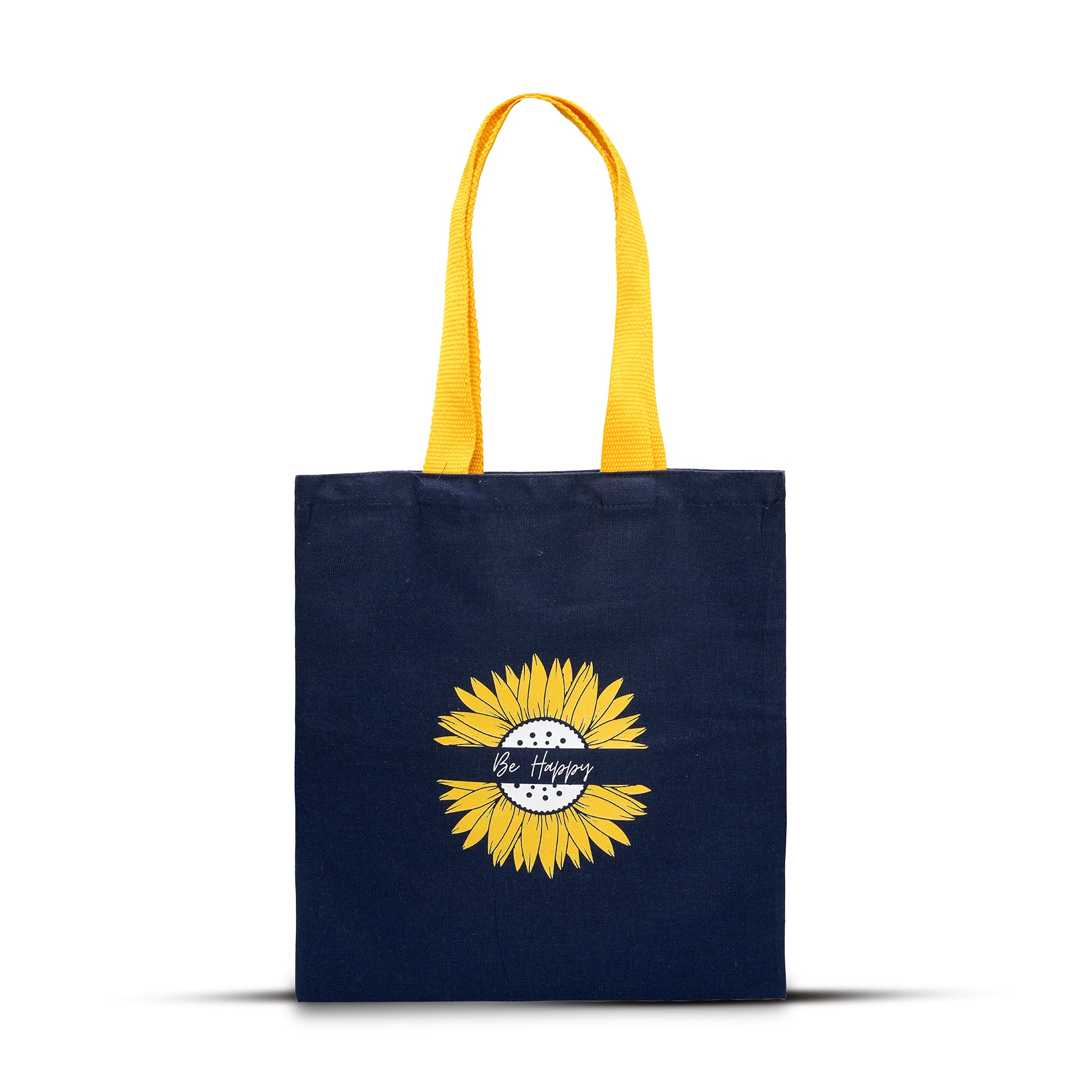 Be Happy Sunflower Tote Bag