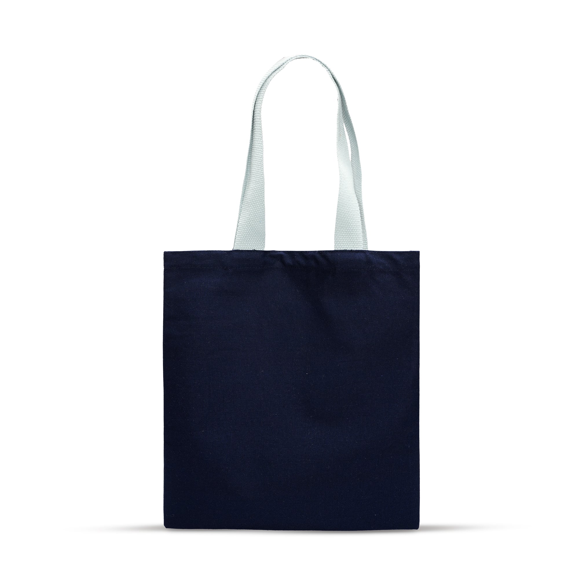 Plain Navy Blue Tote Bag