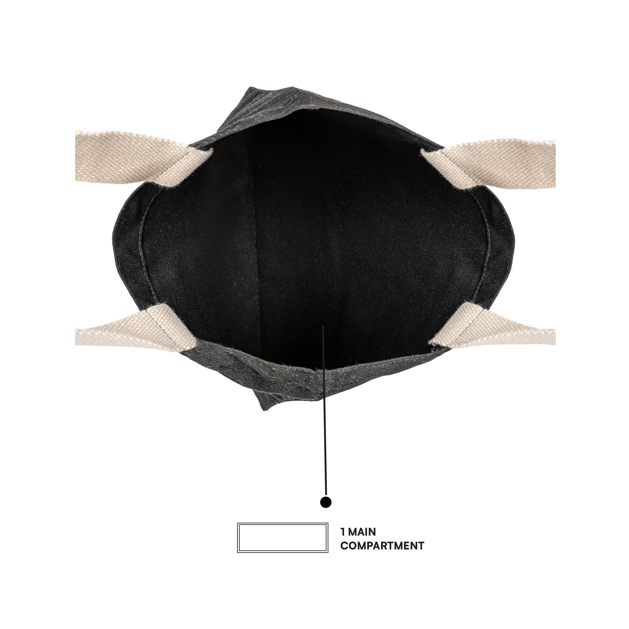 Black Panda Tote Bag