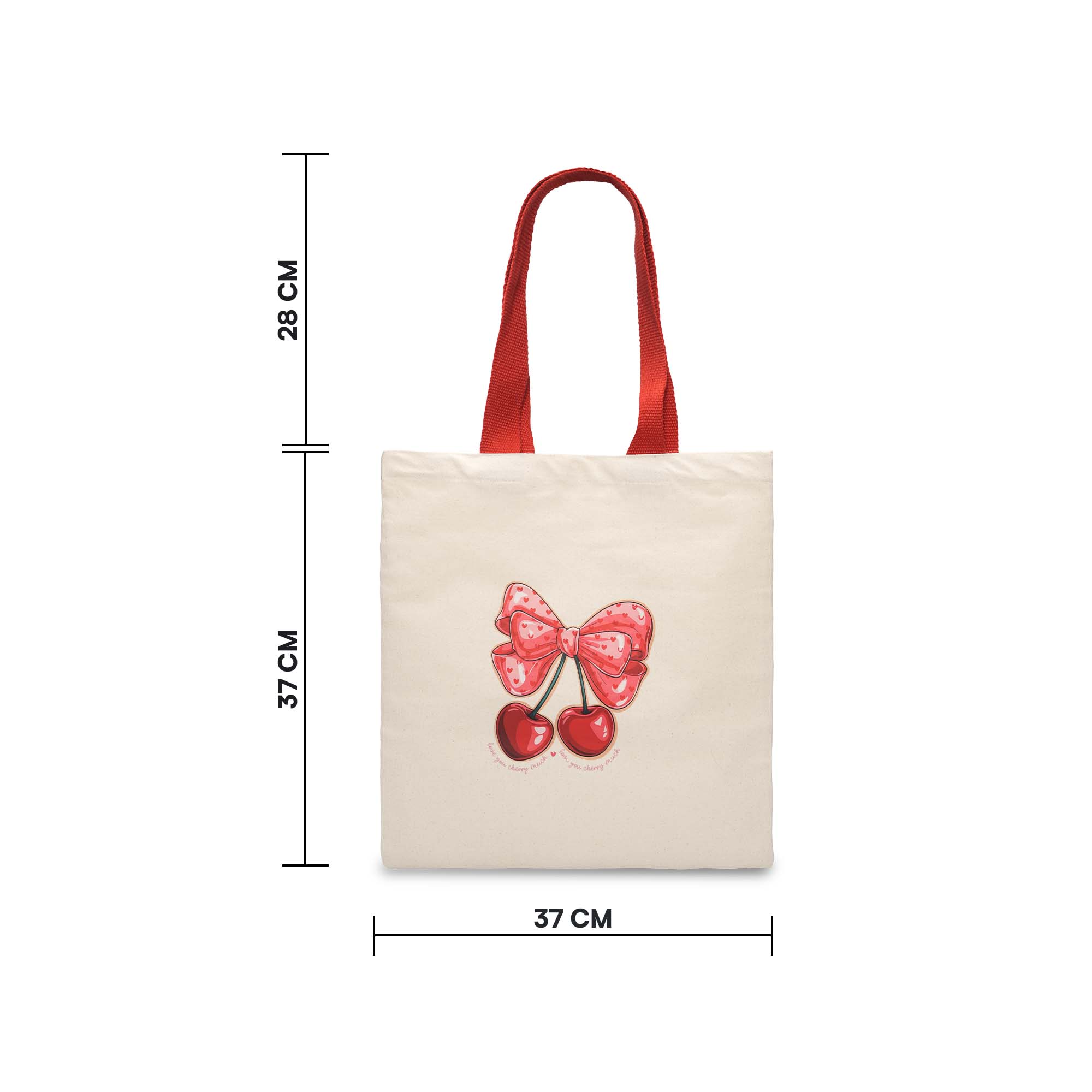 Bow with Cherry Tote Bag