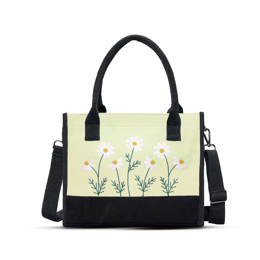 Green Floral Tote Bag
