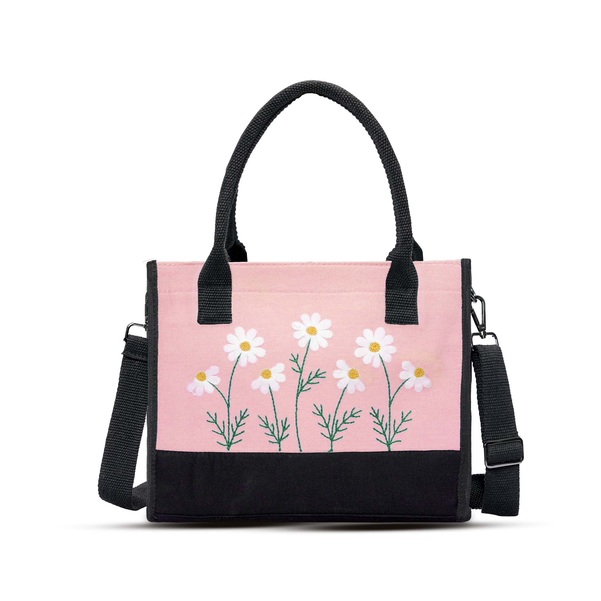 Pink Floral Tote Bag