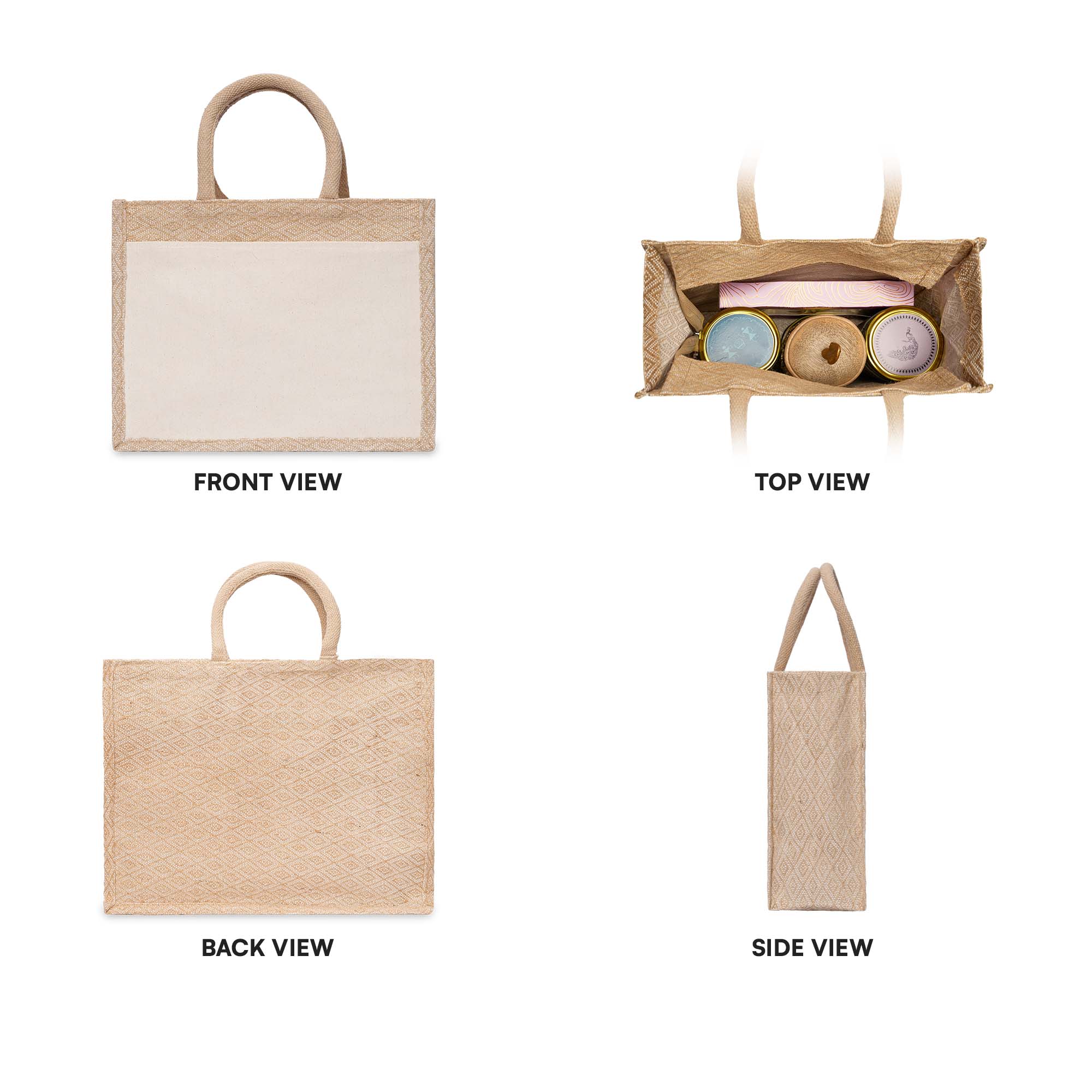 Jute Bag With Pocket