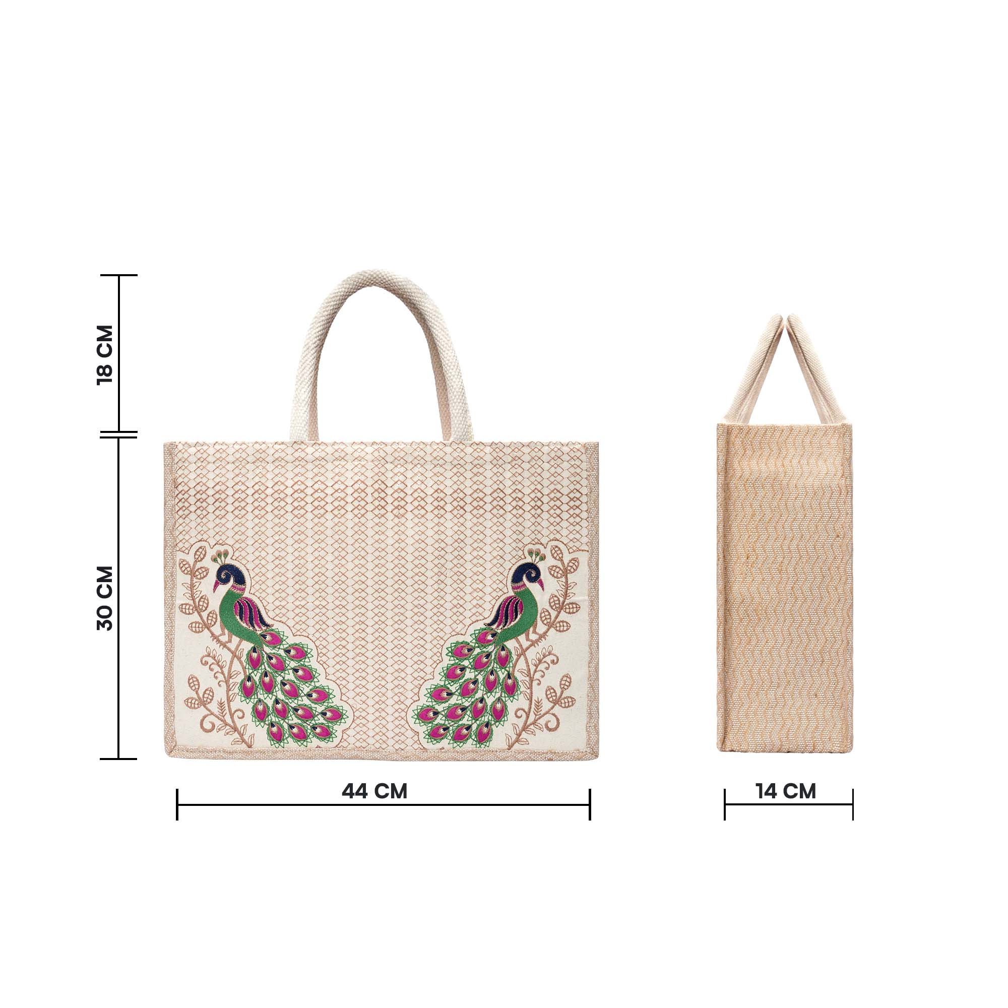 Twin Peacock Hamper Bag