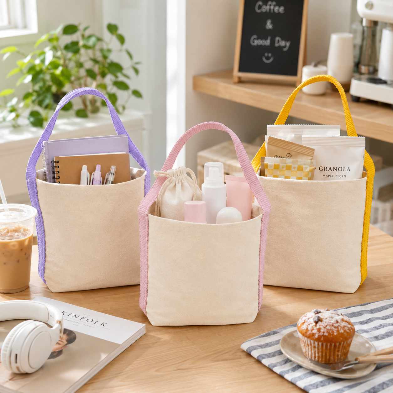 Basket Bag Sample Kit – 3 Colors | 400 GSM