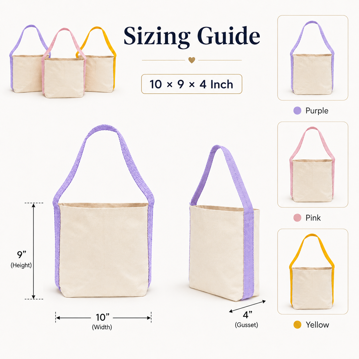 Basket Bag Sample Kit – 3 Colors | 400 GSM