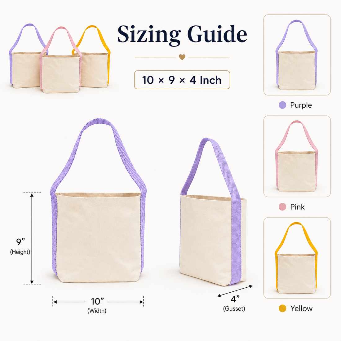 Basket Bag Sample Kit – 3 Colors | 400 GSM