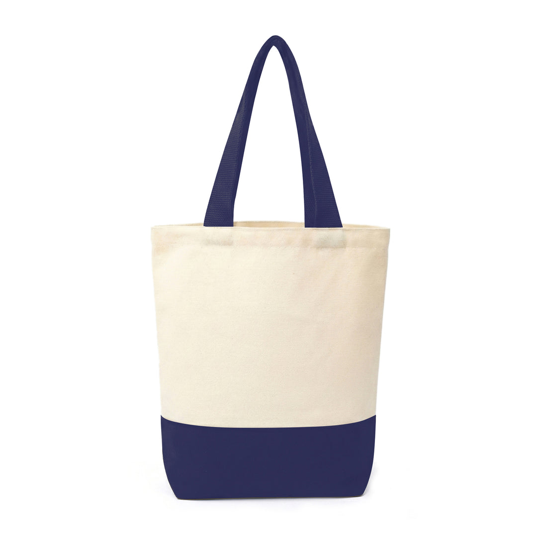 Navy Blue & Beige Tote Bag | 330 GSM