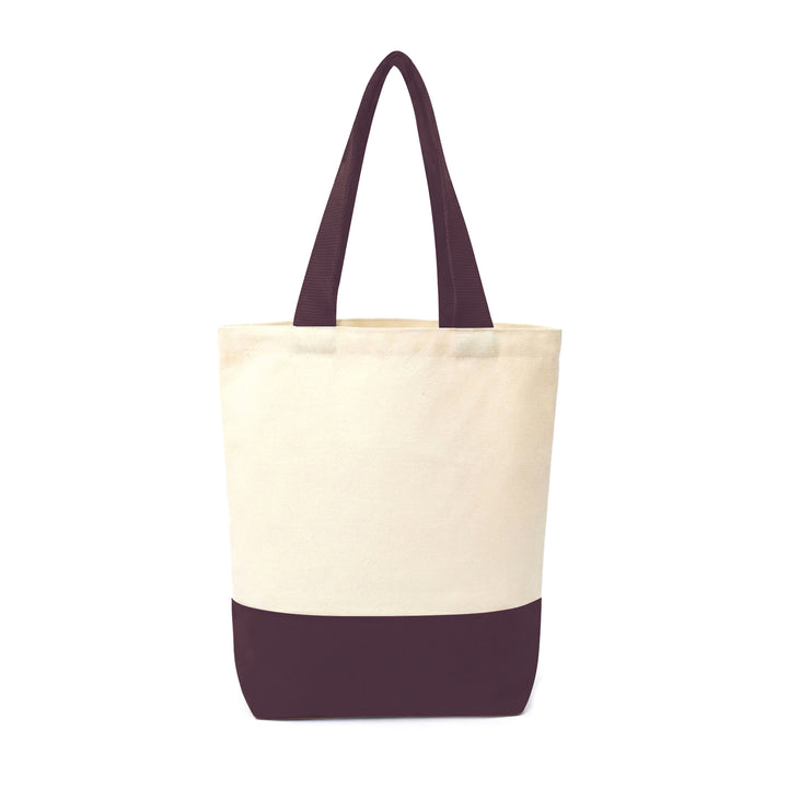 Brown & Beige Tote Bag | 330 GSM