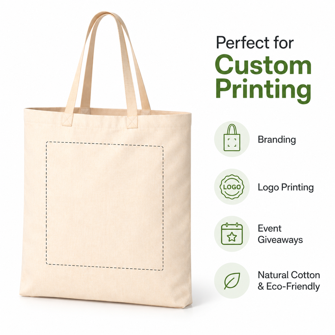 18x20 Inch Cotton Canvas Tote Bag
