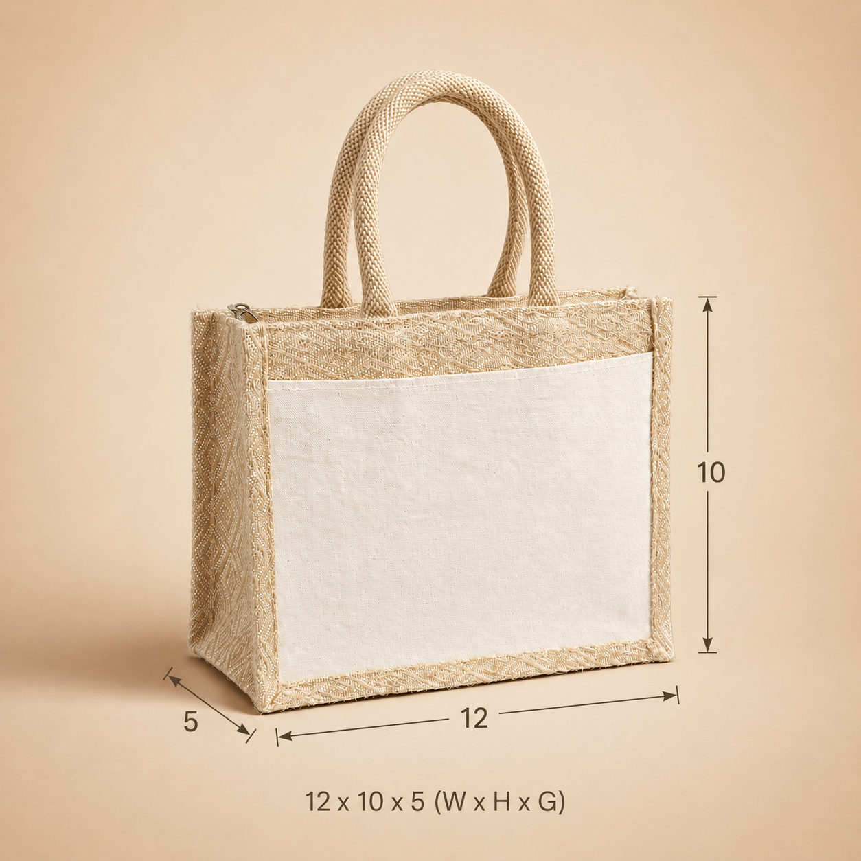 Kaju Katli Hamper Bag with Front Pocket