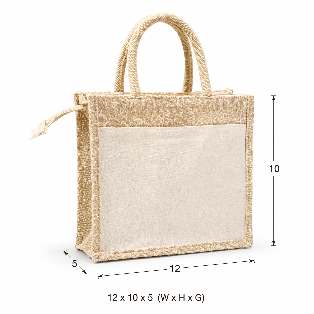 Kaju Katli Hamper Bag with Double-Sided Pockets