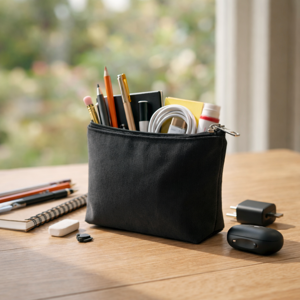 Mini Cotton Zipper Pouch