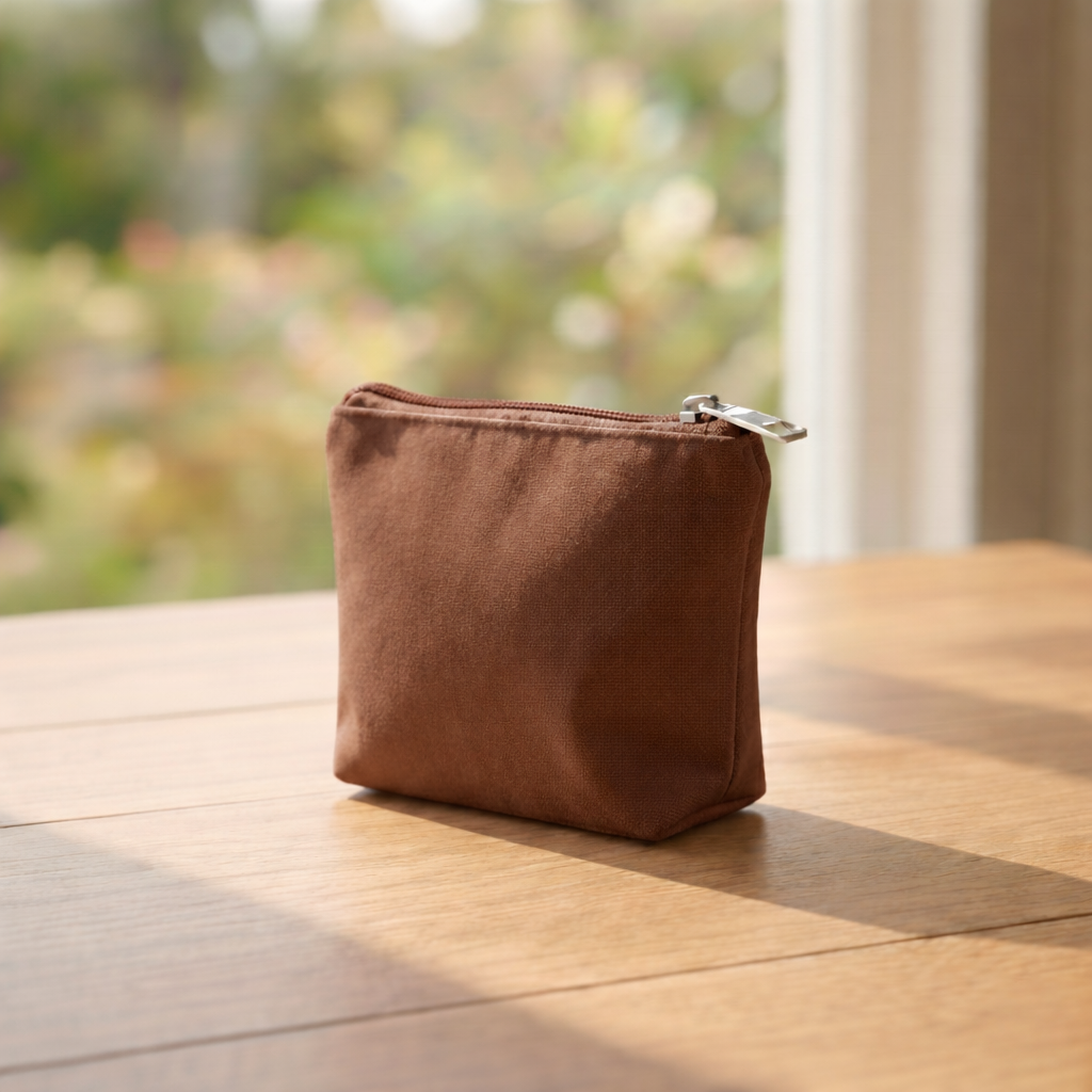 Mini Cotton Zipper Pouch