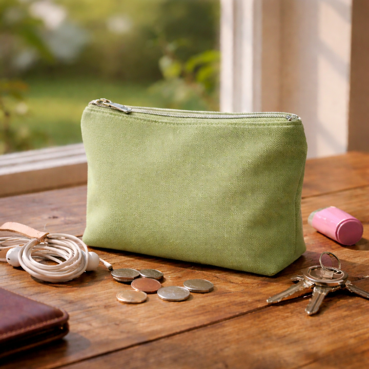 Everyday Cotton Zipper Pouch