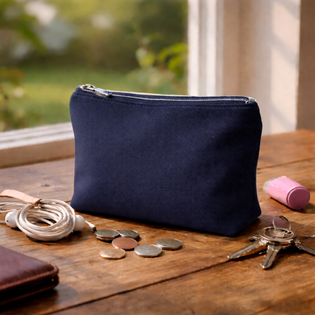 Everyday Cotton Zipper Pouch