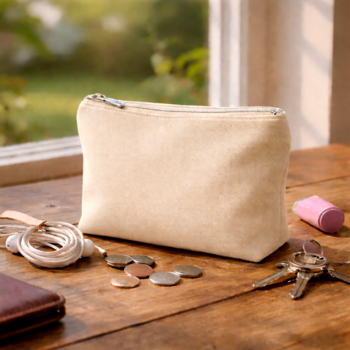 Everyday Cotton Zipper Pouch