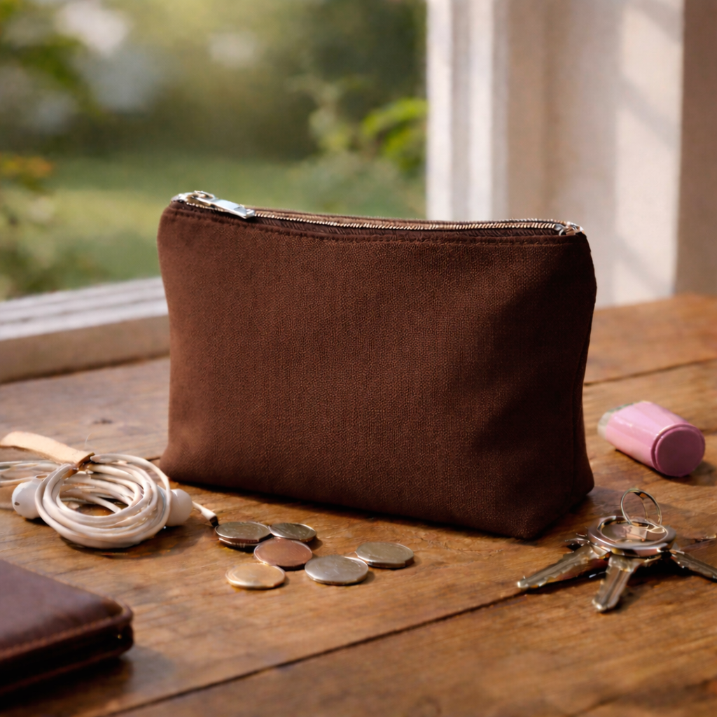 Everyday Cotton Zipper Pouch