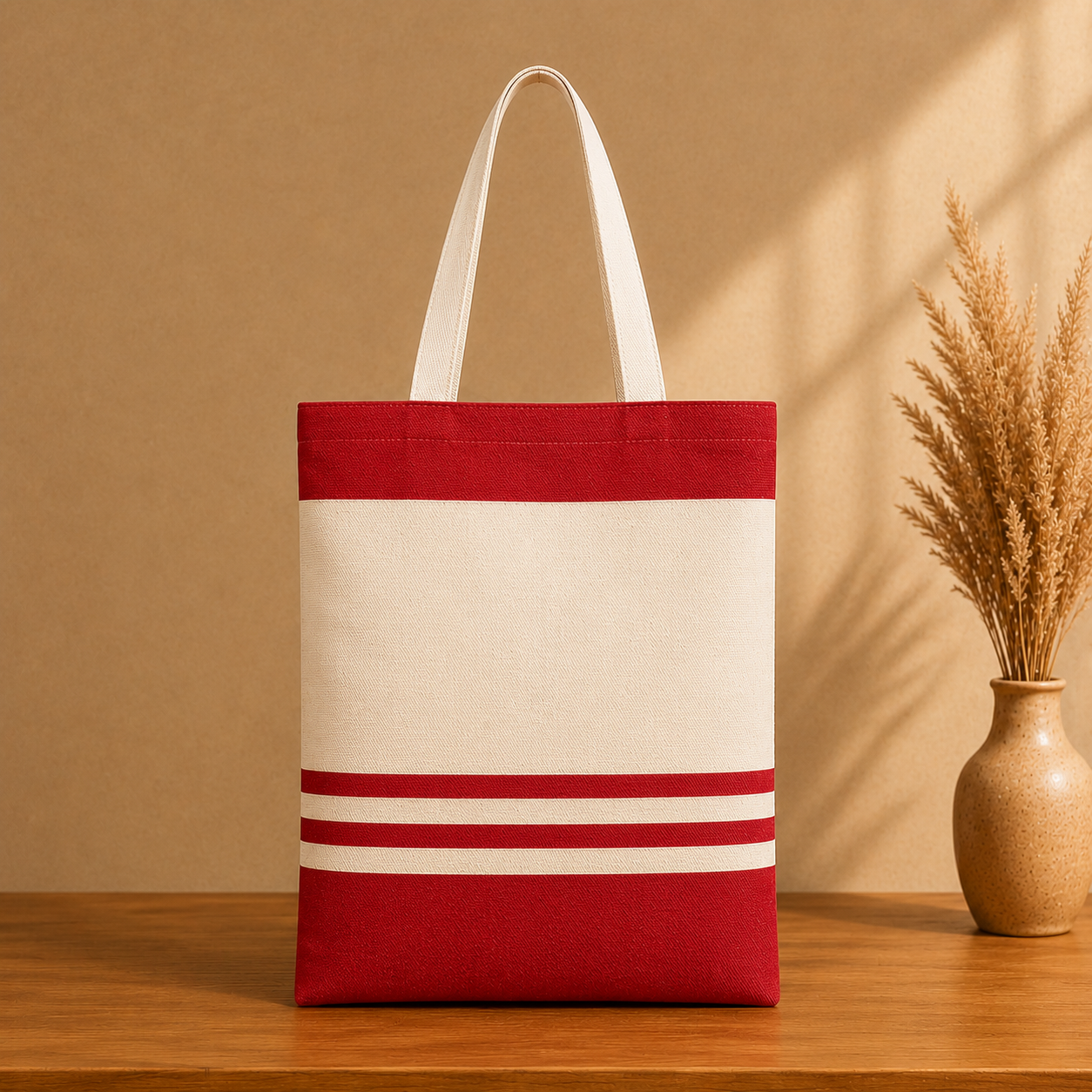 14×16 Red Tote Bag | 330 GSM