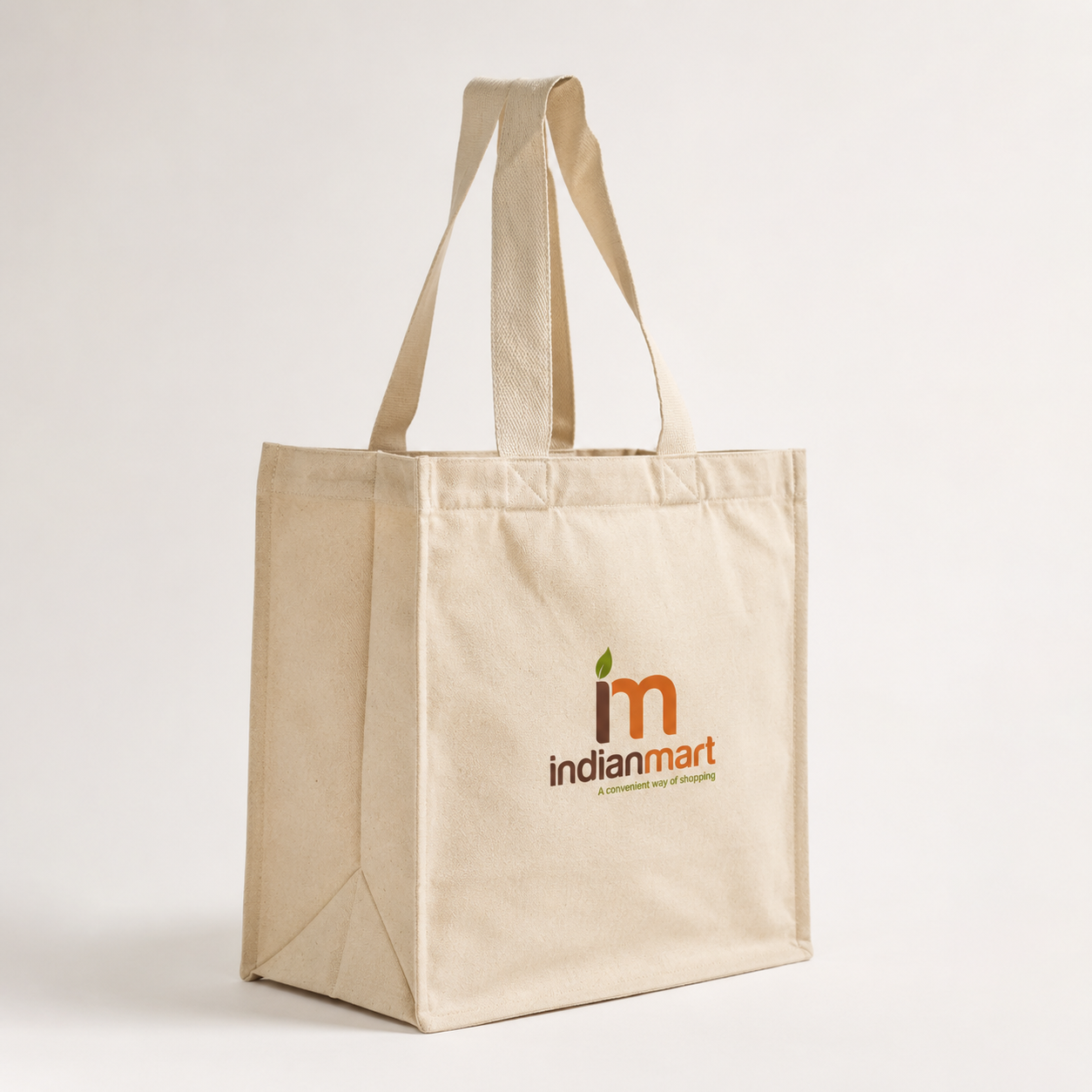 Custom 15x15x6 Inch Cotton Canvas Bag | 330 GSM