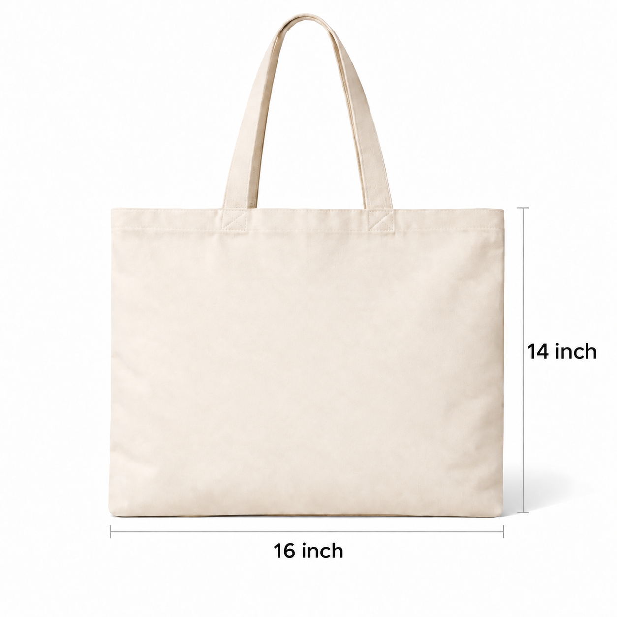 Plain 16x14 Inch Cotton Tote Bag | 220 GSM