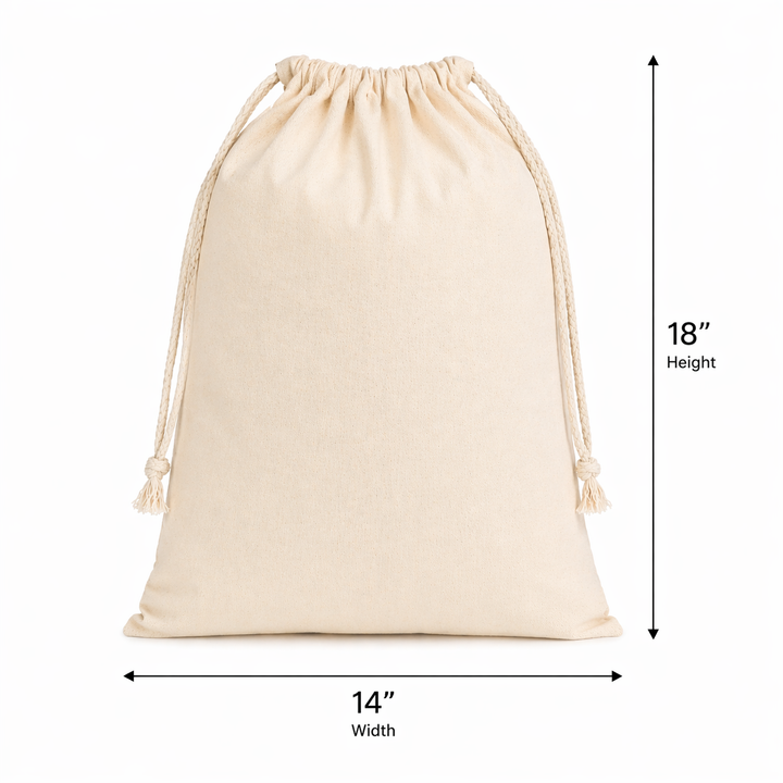 14x18 Inch Cotton Drawstring Bag | 150 GSM
