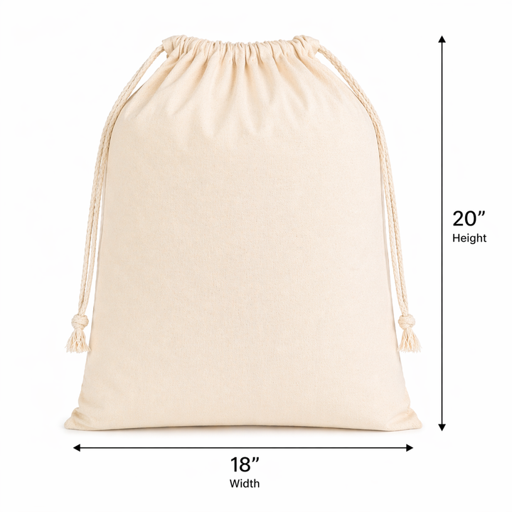 18x20 Inch Cotton Drawstring Bag | 150 GSM
