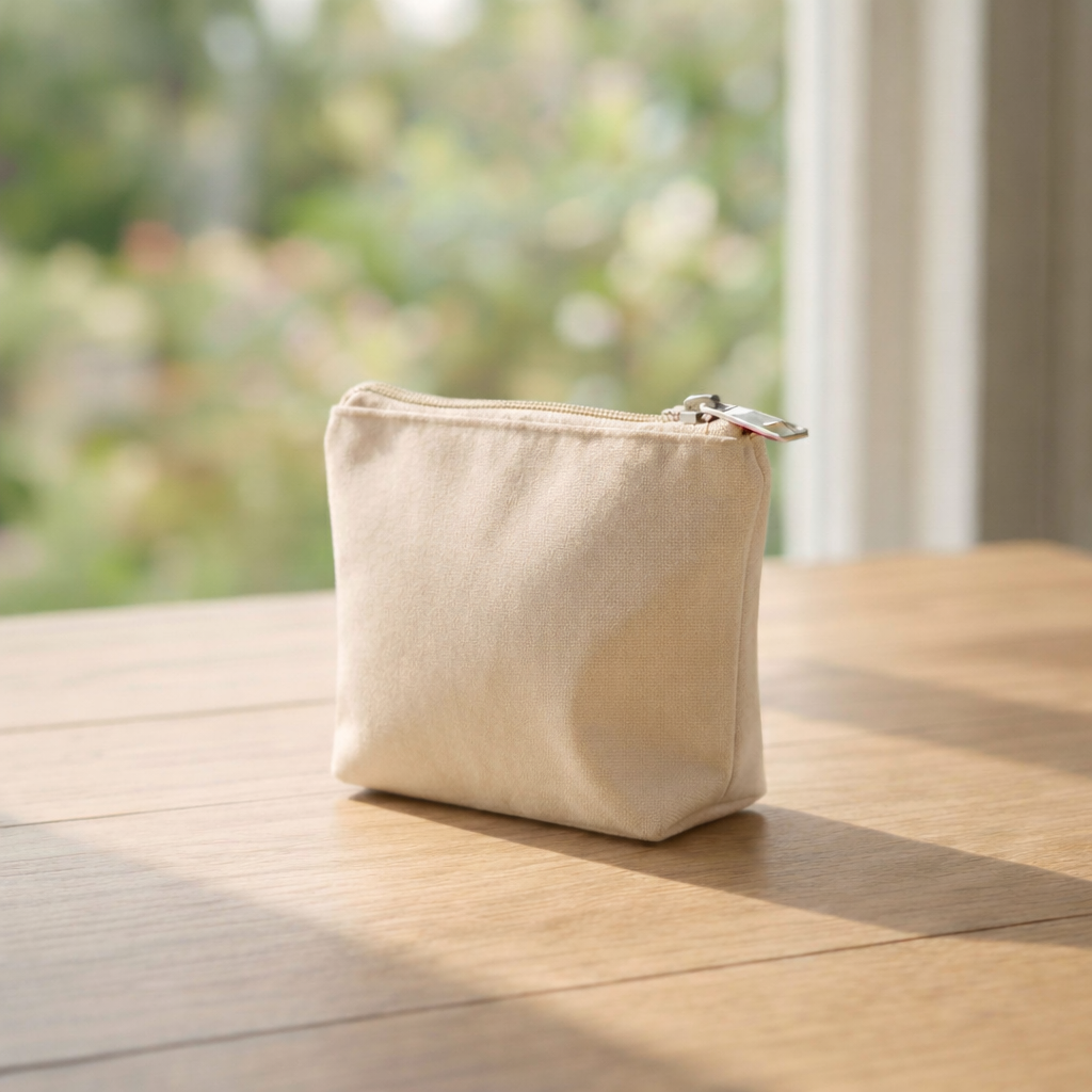Mini Cotton Zipper Pouch