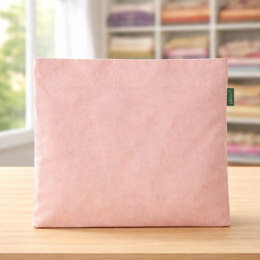 Pastel Pink Cotton Saree Cover