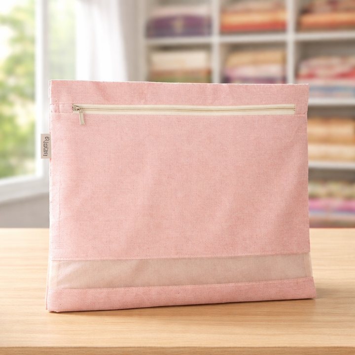 Pastel Pink Cotton Saree Cover