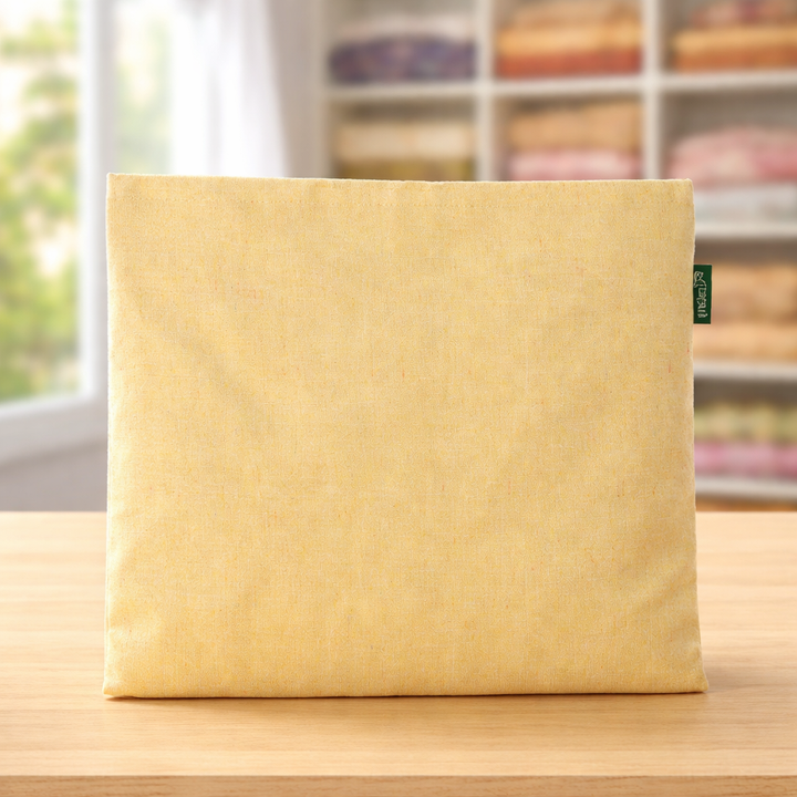 Pastel Yellow Cotton Saree Cover