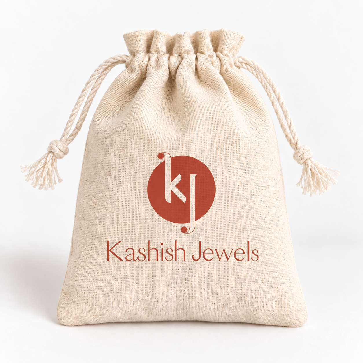 Rainbow Bliss Embroidered Cotton Drawstring Pouch