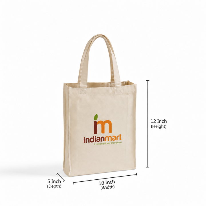 10x12x5 Inch Cotton Canvas Bag | 330 GSM