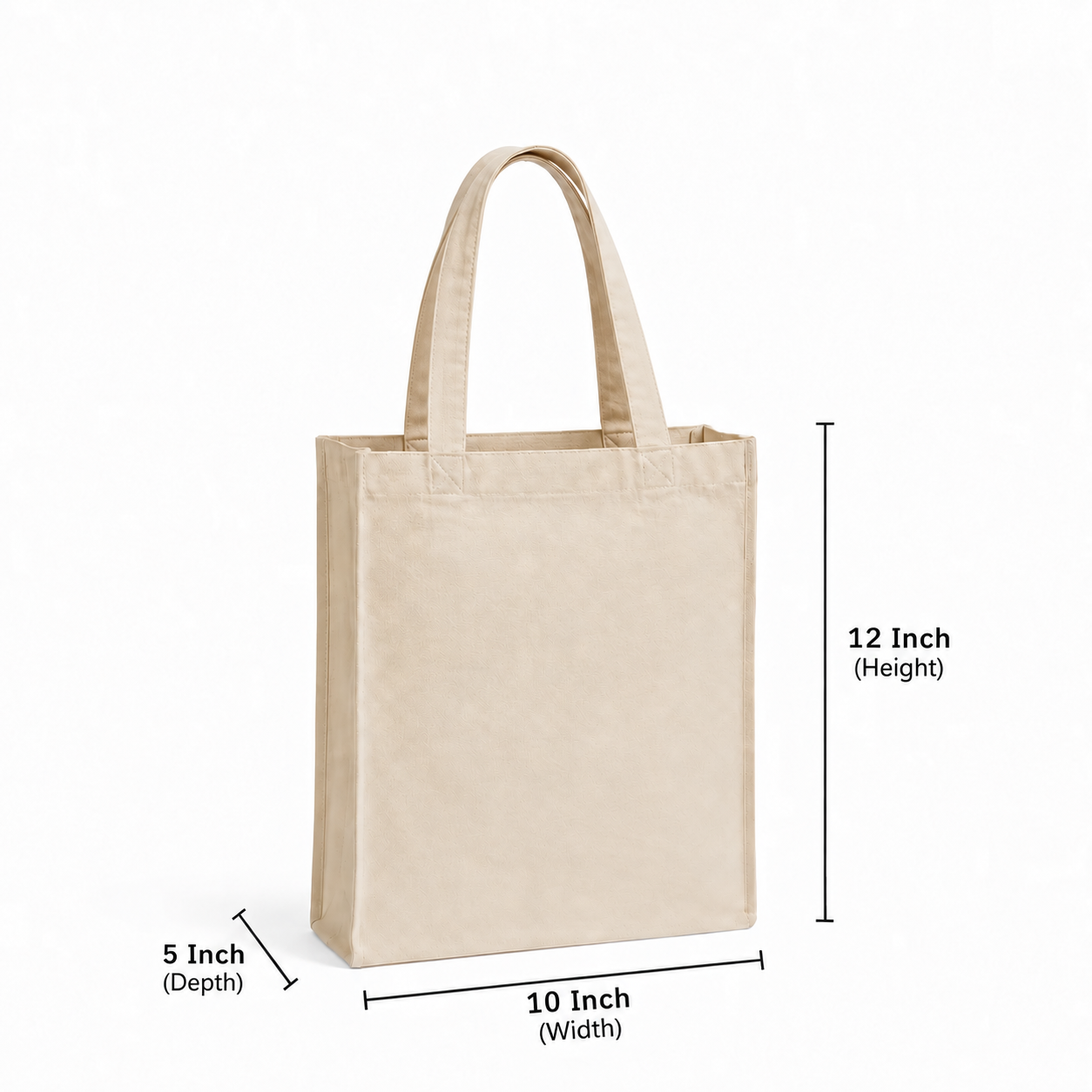 10x12x5 Inch Cotton Canvas Bag | 330 GSM